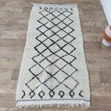 Handmade Moroccan Berber rug 185 x 94 cm