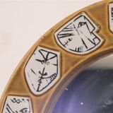 Ceramic mirror by Lisa Larsson for Gustavsberg 1960