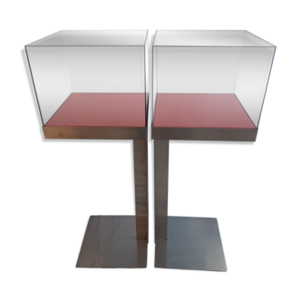 Set vitrines sur pied