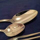 Antique silver-plated flatware set. Complete service for 12 people.