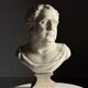 Buste de Vitellius en plâtre romain, 20e siècle.