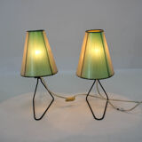 Ensemble de deux lampes de table du milieu du siècle, 1960