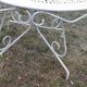Table de jardin fer forgé ouvragé