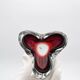 Trilobe Murano Sommerso Ruby Red & Solid Crystal Pocket Vase