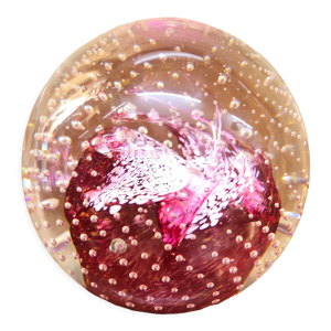 presse papier rose, sulfure