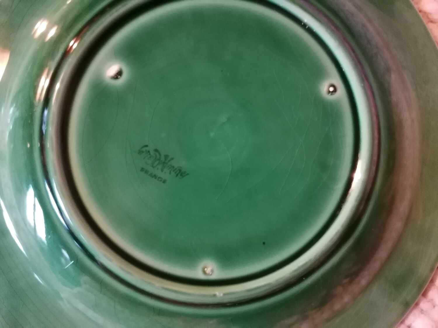 Set of 11 vintage sarreguemines fish plates