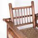Pair of armchairs in rope and wood circa 1950