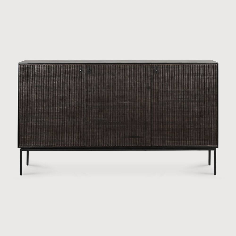Buffet ethnicraft grooves solid wood