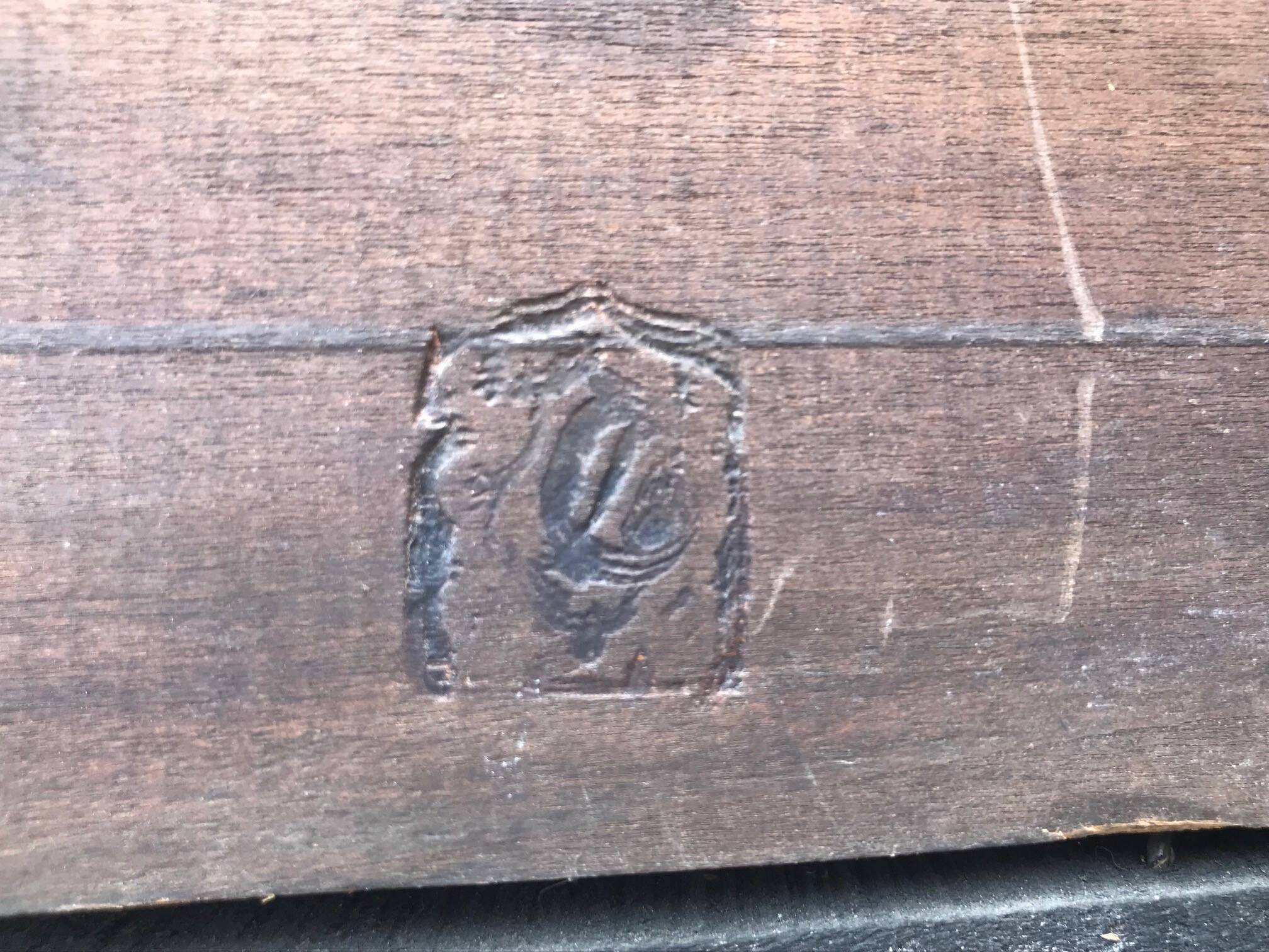 Trumeau Parquet Mirror Gallant Scene Late 19th