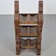 Vintage Dutch Brutalist Oak Wine Rack, 1950s
