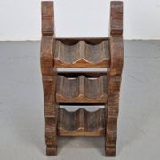 Vintage Dutch Brutalist Oak Wine Rack, 1950s