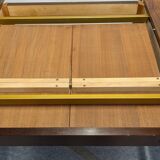 Scandinavian extendable round table in rosewood, 60s-70s