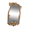 Ancienne miroir en bronze signée
