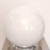 White opaline globe ceiling lamp – 50s/60s