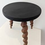 Wooden tripod stool