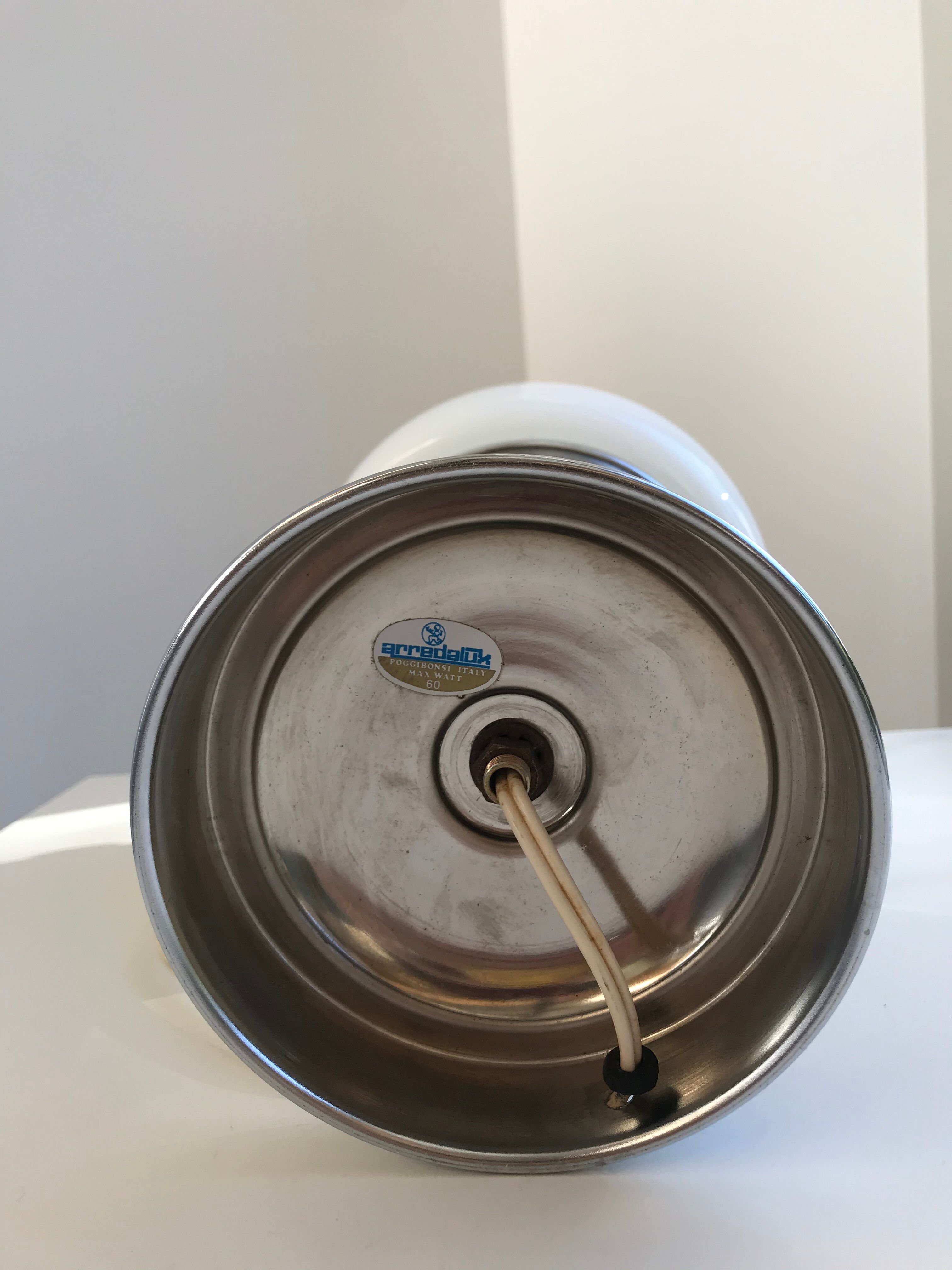 Vintage mushroom lamp in opaline arredalux