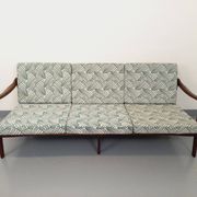 Scandinavian 3-seater sofa bench by Arne Wahl Iversen for Komfort in teak