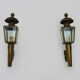 Pair of vintage wall lamps carriage lanterns, electrified with 4 faces. Year 40 50