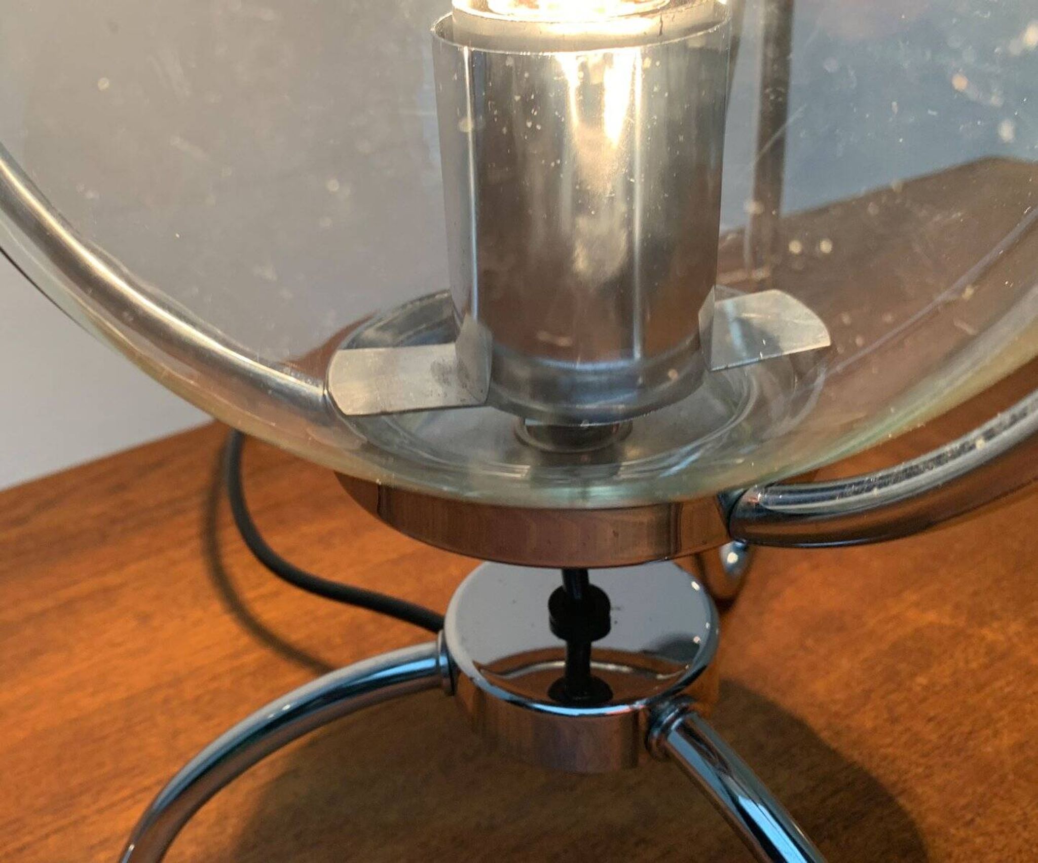 Mid-century space age tripod globe table lamp, 1960s