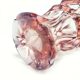 Art Deco vase, pink crystal, Czech Republic, 1930s