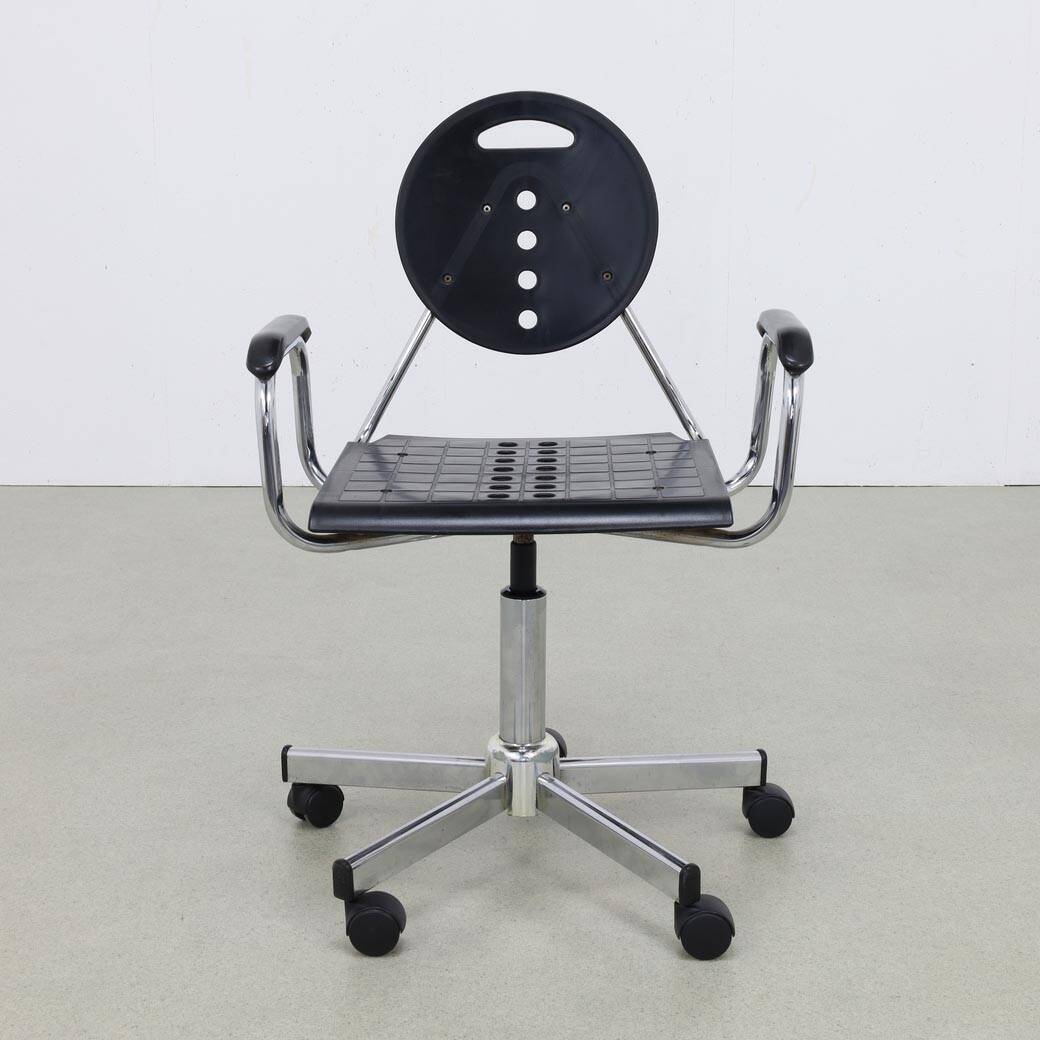 Rare office chair "Charlie" by Carlo Bimbi for Segis, 1980s Memphis style