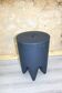 Stool or black Ubu bedside table by Philippe Starck vintage 1990s dent