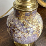 Ceramic and brass lamp