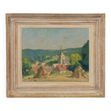 Mid 20th Century “Spring Morning” Foster Caddell Original Oil Painting,