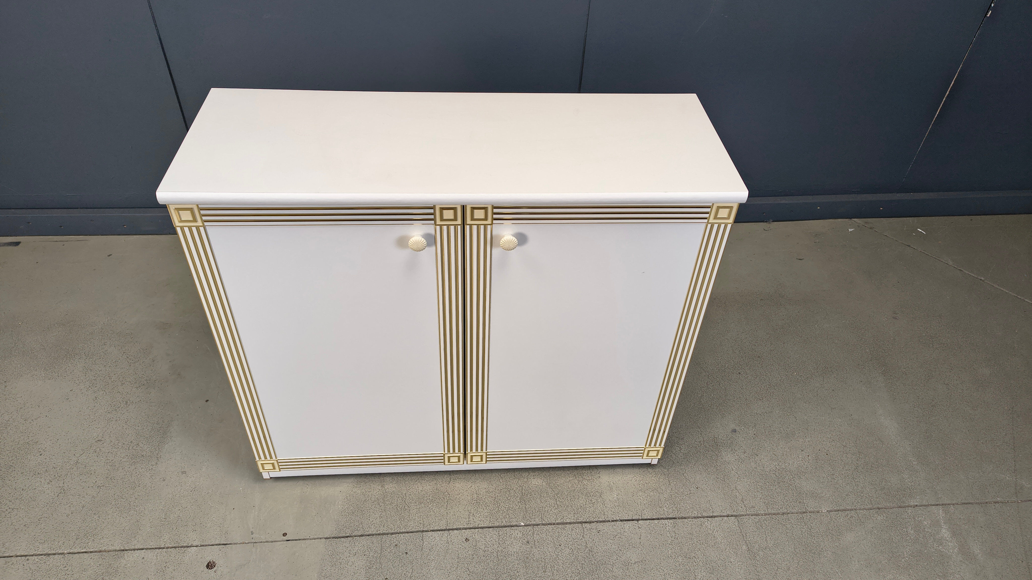 Cabinet de style Hollywood Regency, années 1980