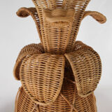 "Rattan 'pineapple' lamps"