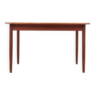 Table en teck, design danois, années 60, fabriquée au Danemark