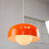 Big Space Age Pendant from Guzzini in Orange, 1970s