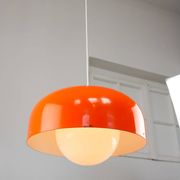 Big Space Age Pendant from Guzzini in Orange, 1970s