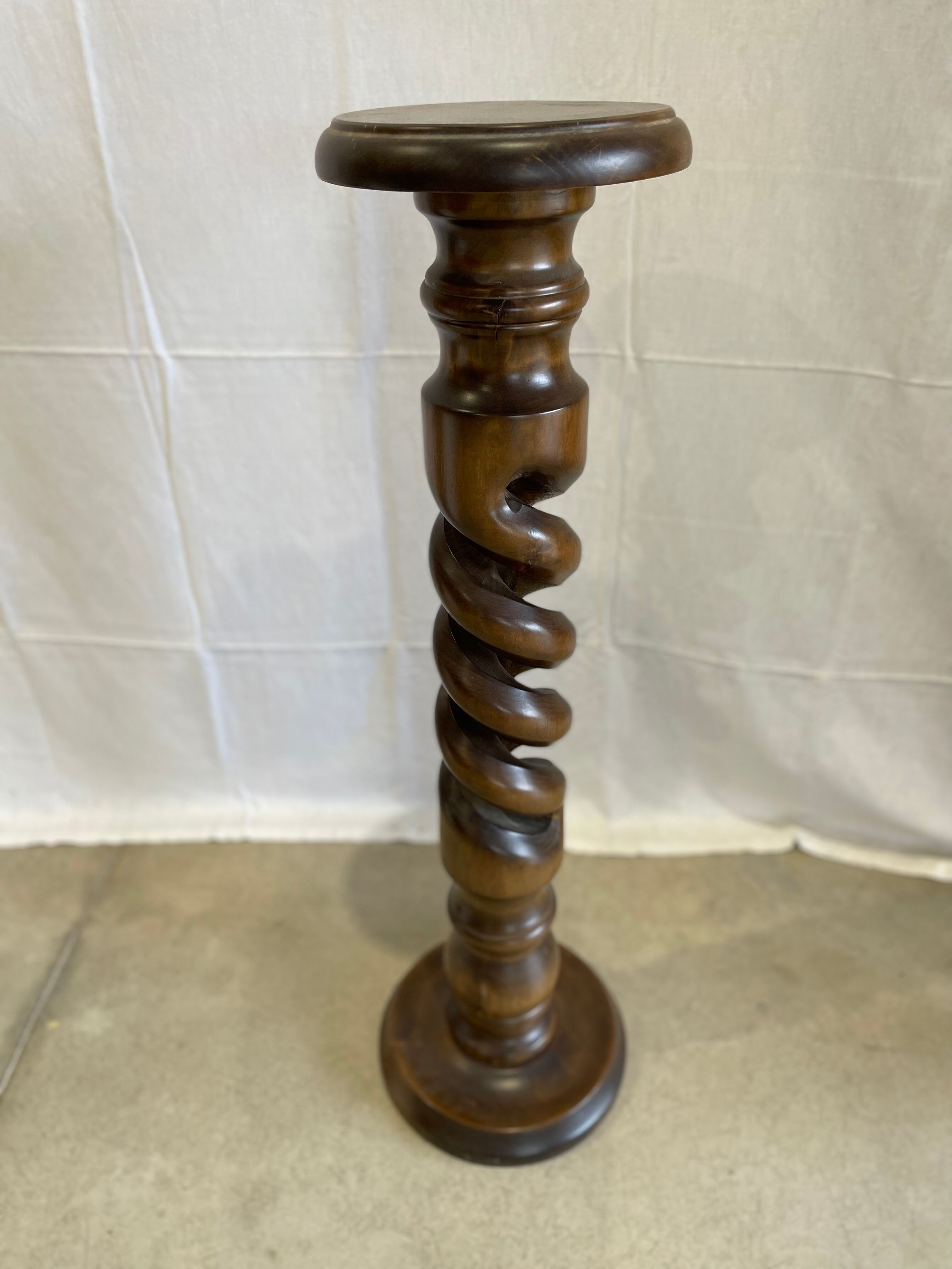 Spiral wooden column