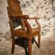 Antique French barber's chair, early 1900s