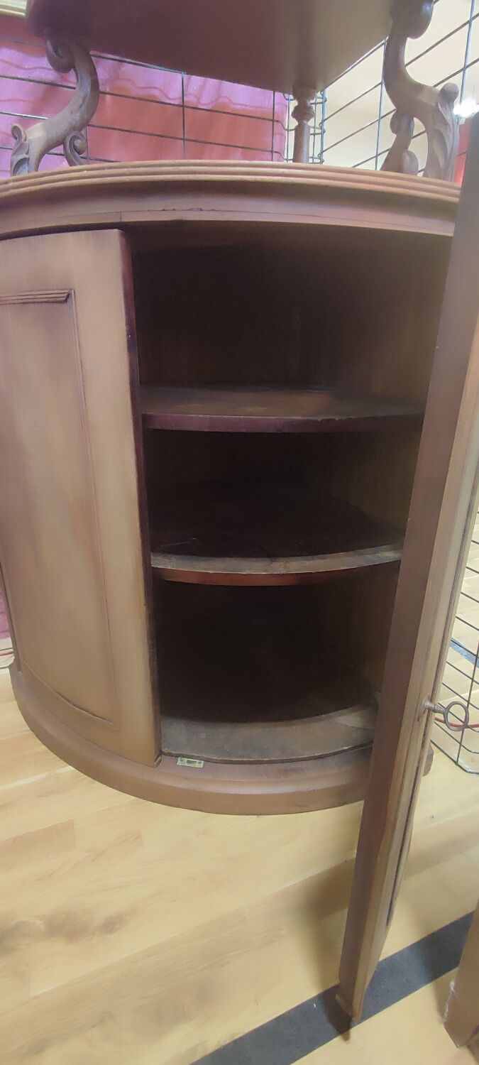 Pickled mahogany veneer neck