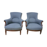 Pair of armchairs Toad Napoleon III
