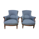 Pair of armchairs Toad Napoleon III