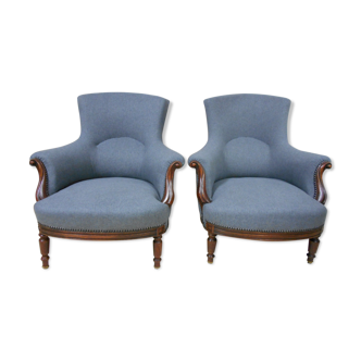 Pair of armchairs Toad Napoleon III
