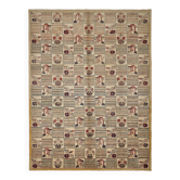 Tapis Oushak en laine noué à la main turc 267 cm x 353 cm