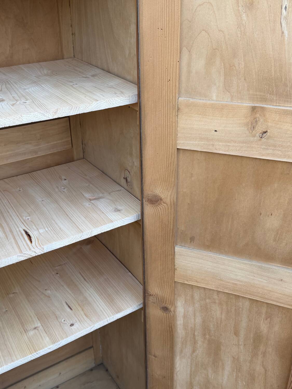 Vintage wooden wardrobe from 1940.