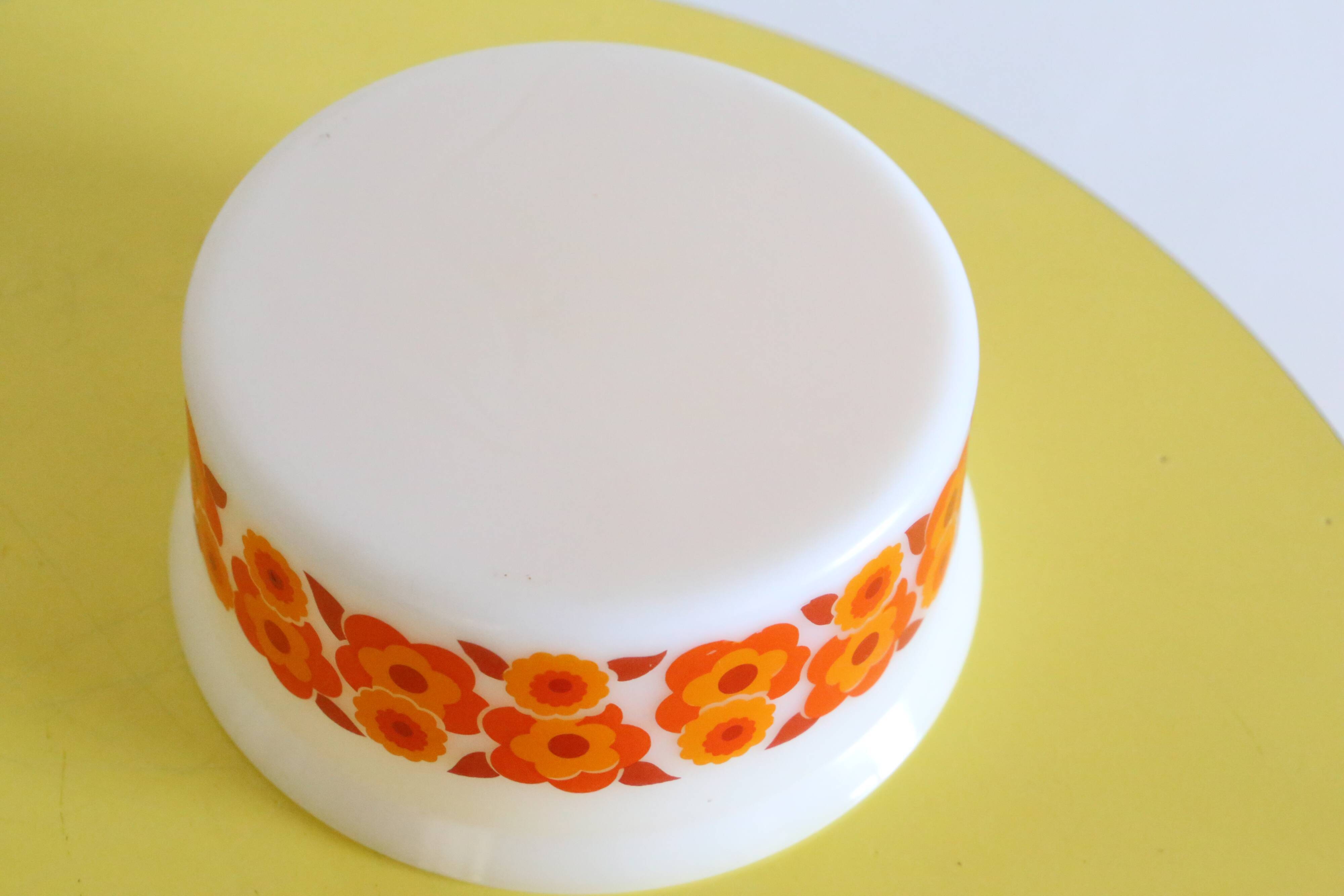 Lotus arcopal salad bowl, vintage