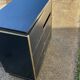 Vintage black and gold TV cabinet from the 70s/80s