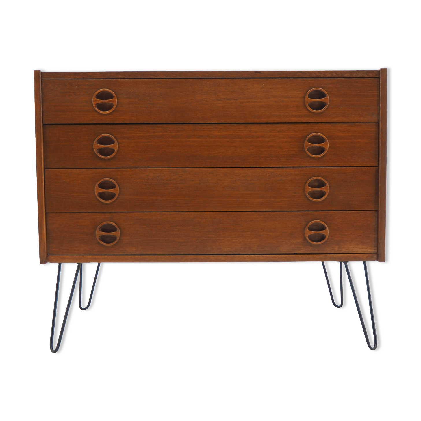 1960s Upcycled Teak Chest of Drawers, Denmark