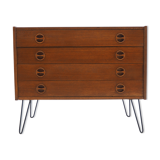 1960s Upcycled Teak Chest of Drawers, Denmark