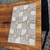 Tables basses danoises en palissandre et carrelage