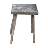 Tabouret rustique en bois massif