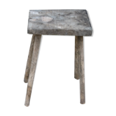 Tabouret rustique en bois massif