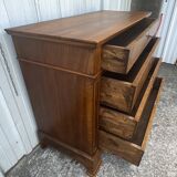 Commode Louis-Philippe en Ronce de Noyer – Fin XIXe