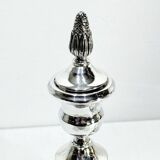 Pair of Silver Candle Holders Egypt